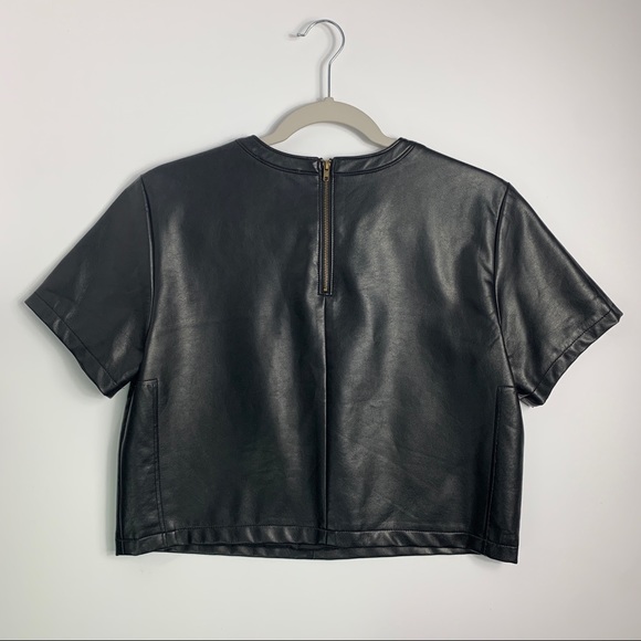 Impulse Fashion Week Crop Top Pleather Structured - Picture 4 of 9